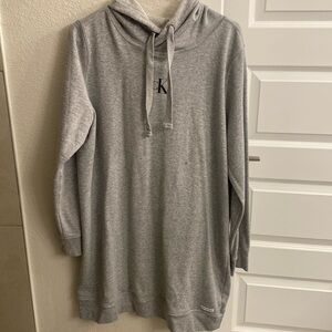CALVIN KLEIN HOODIE SWEATER DRESS